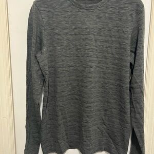 Theory Charcoal Long Sleeve Tee